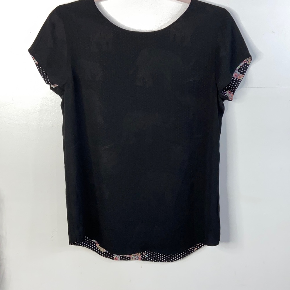 Chico’s Reversible Solid To Dot Elephant Print Tee - image 4